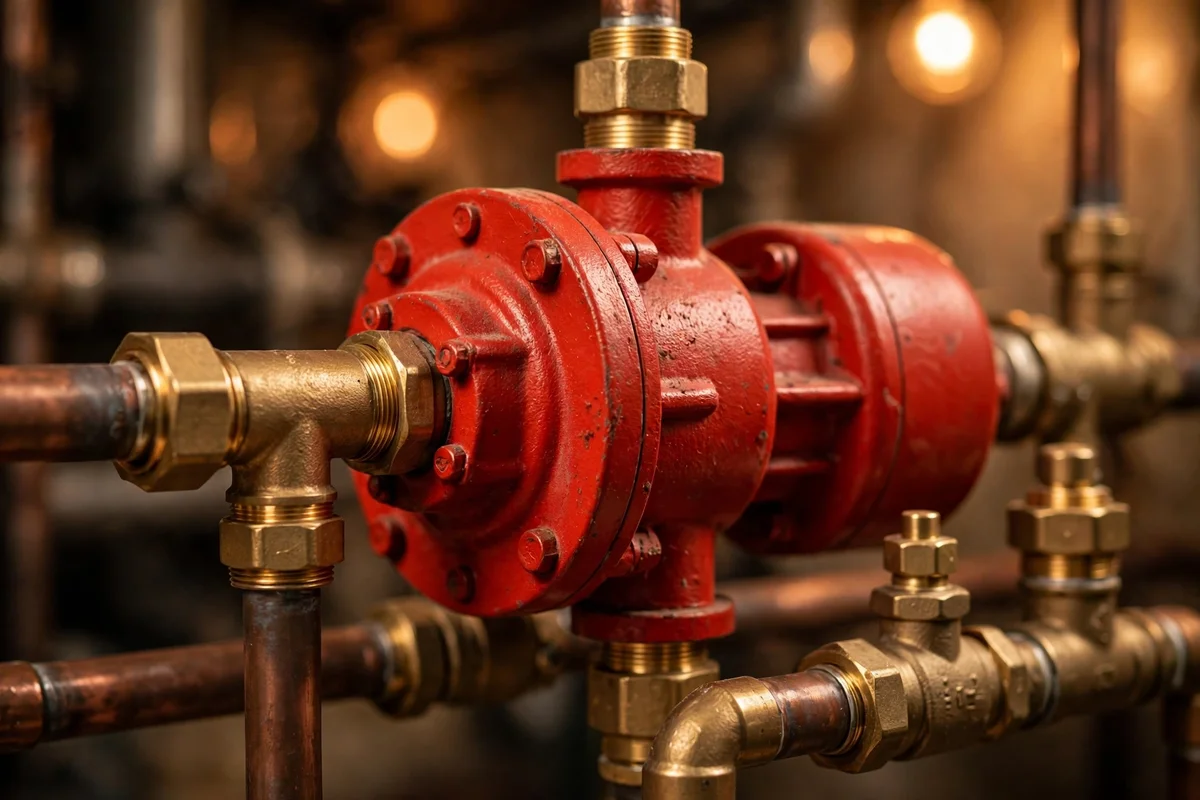 Circulation pump on Camden boiler pipework